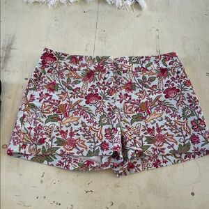 Loft 2P pink floral  Women's Shorts, EUC